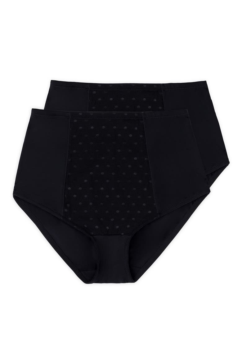 2-Pack Control Briefs, Main, color, BLACK