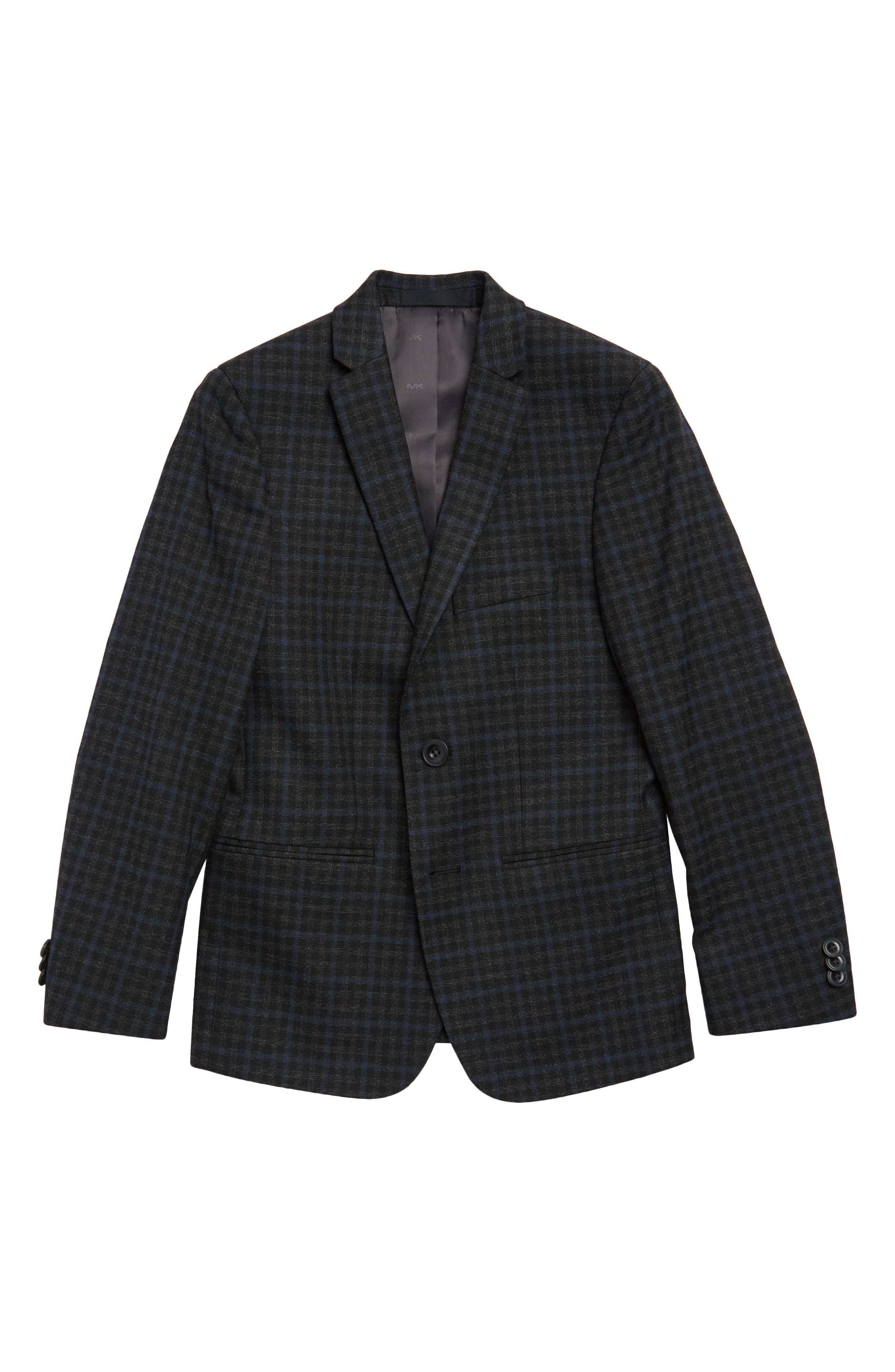 Michael Kors Collection Kids' Check Two-Button Suit Jacket