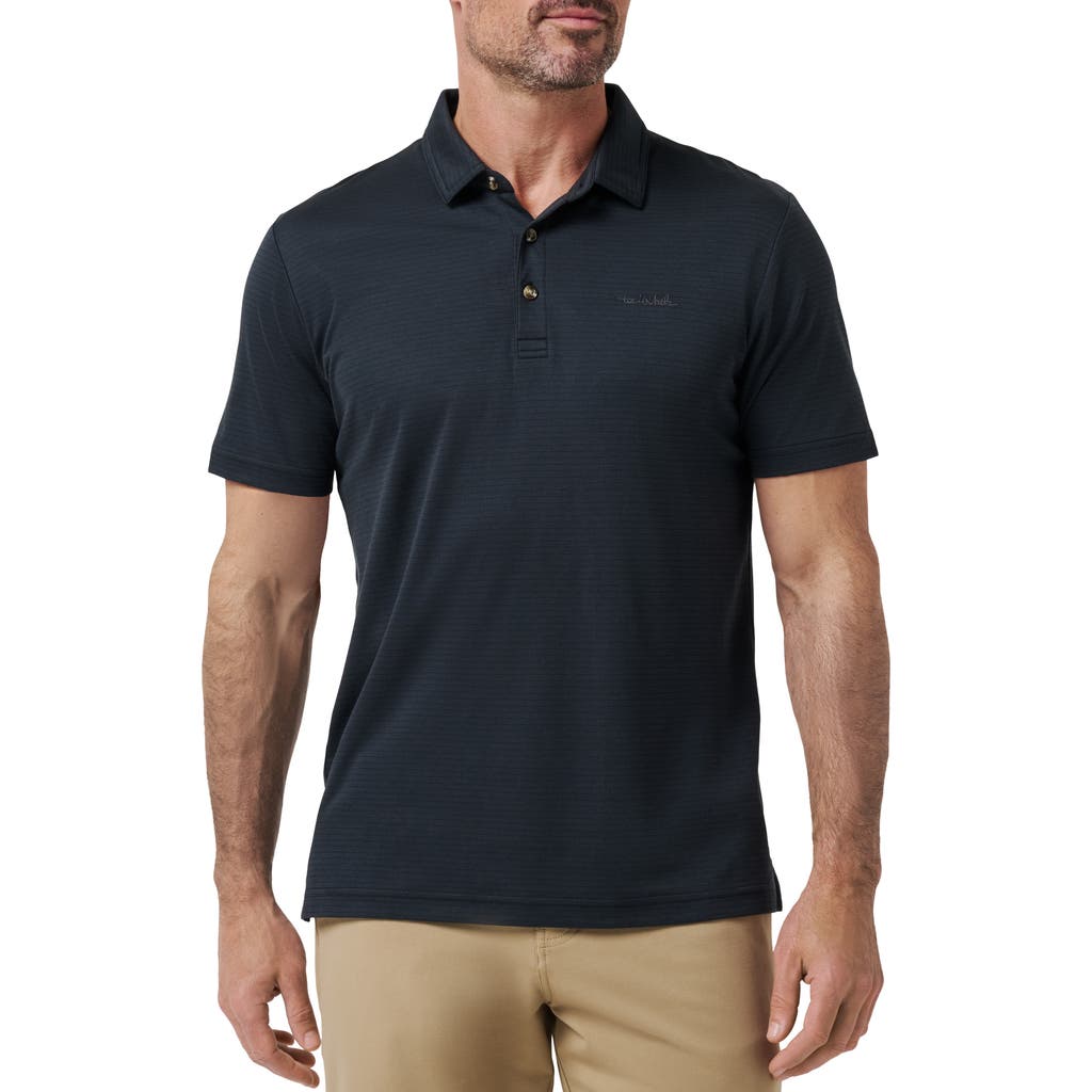 Travismathew The Zinna 2.0 Polo Shirt In Black