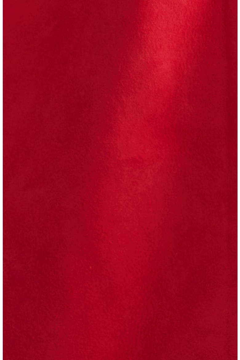 Kaelin One-Shoulder Suede Midi Dress, Alternate, color, RED