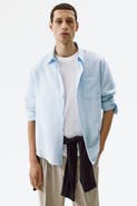 H&M Relaxed-fit linen-blend shirt