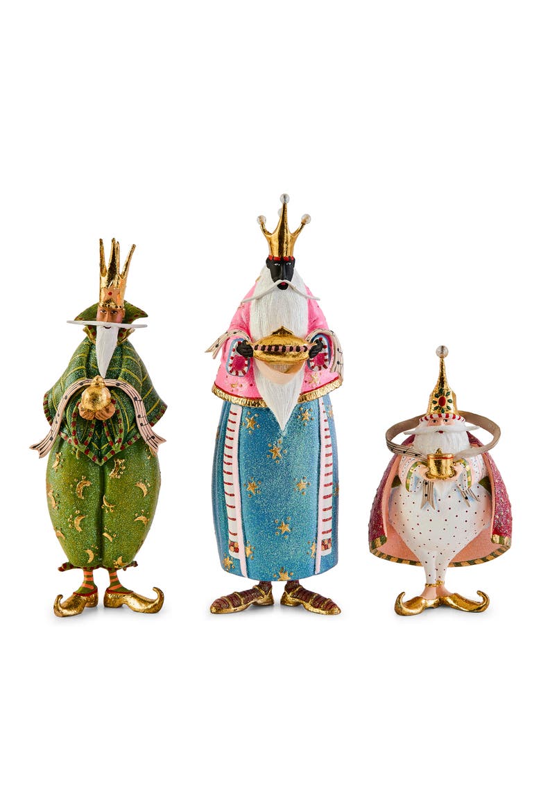 Patience Brewster Nativity Wisemen Decorations, Main, color, MULTI