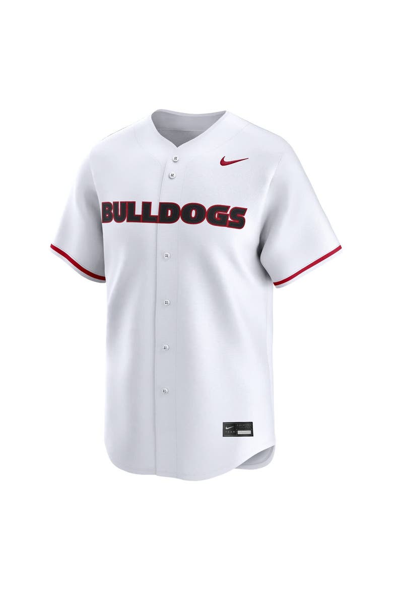Men's Nike White Georgia Bulldogs Baseball Limited Jersey, Alternate, color, White