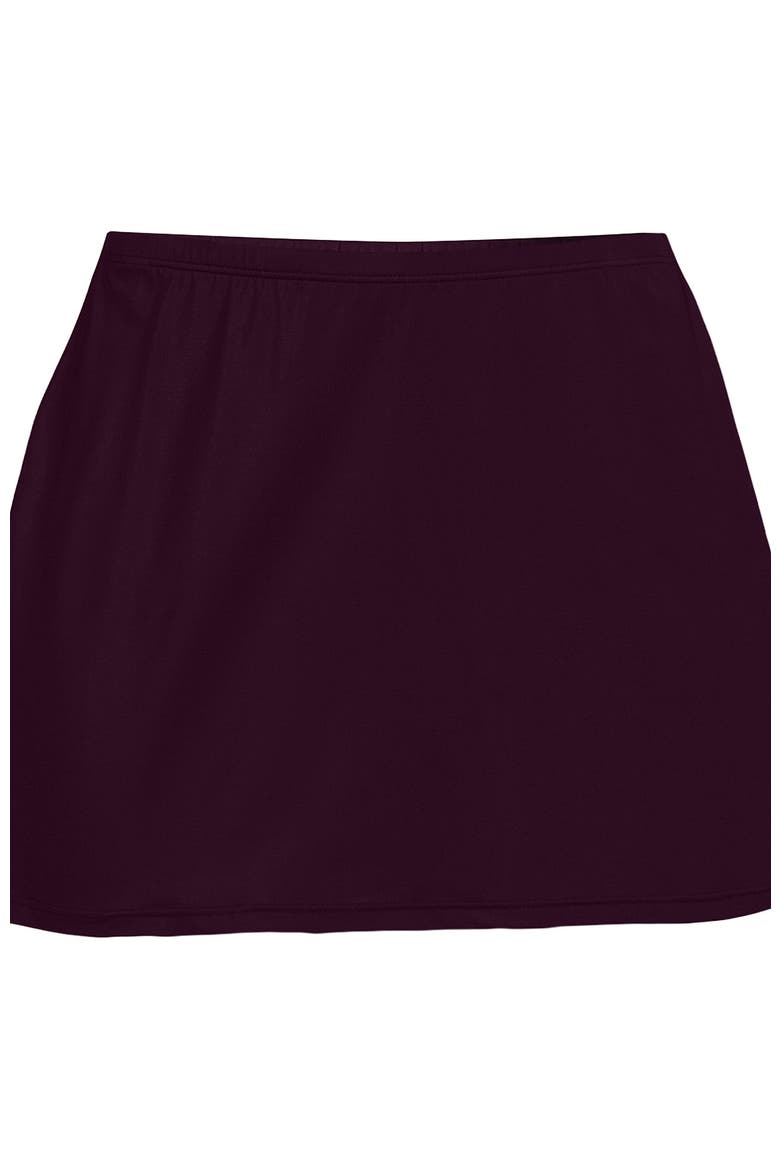 Slender Separates Tummy Control Swim Skirt Swim Bottoms, Alternate, color, Dark Wine