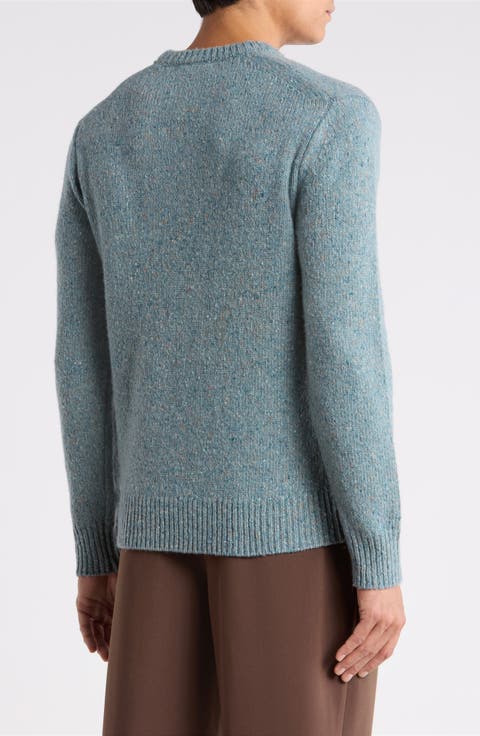 Donegal Crewneck Merino Wool Blend Sweater
