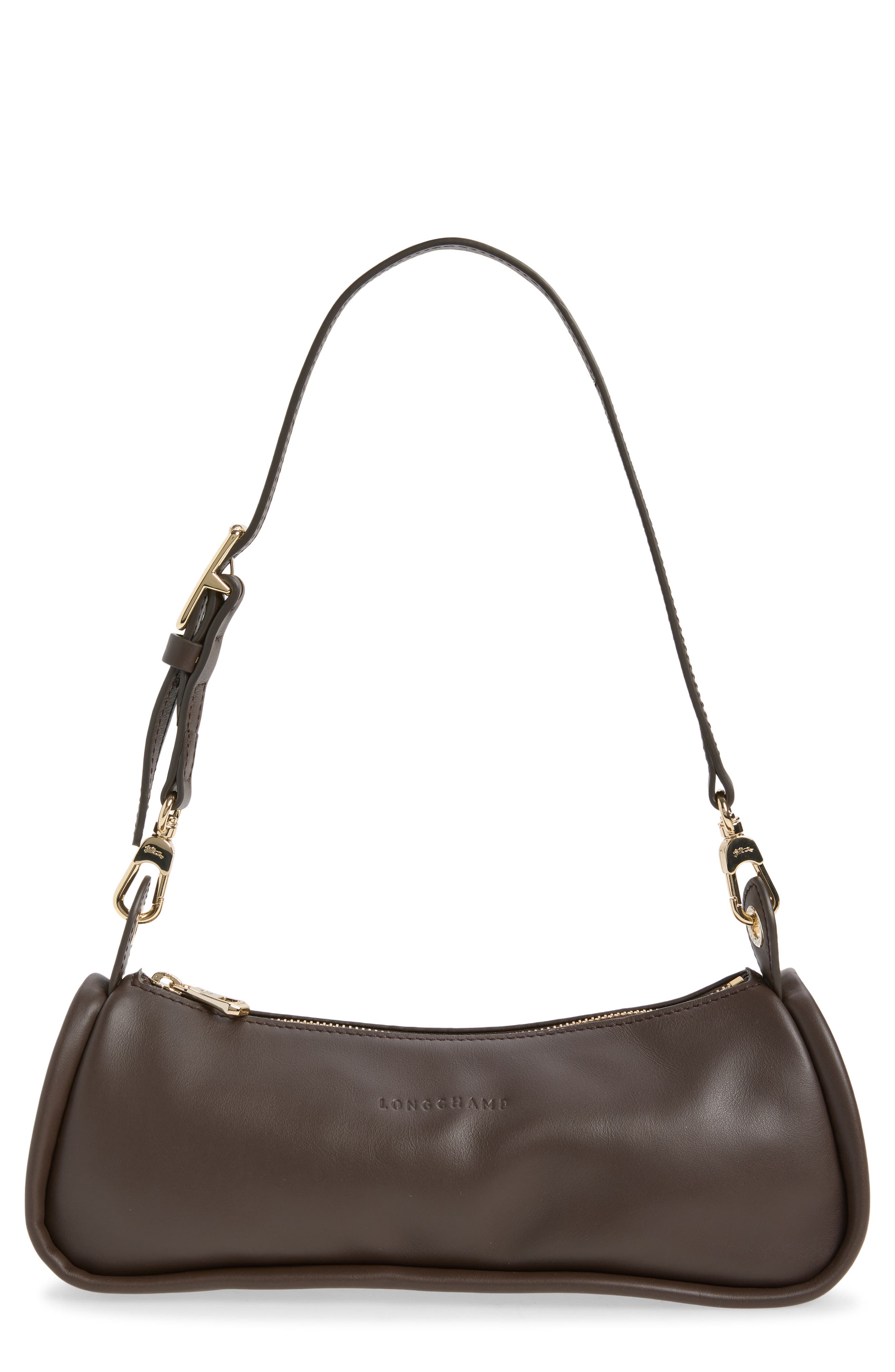 Roseau Leather Shoulder Bag, Main, color, MOCHA