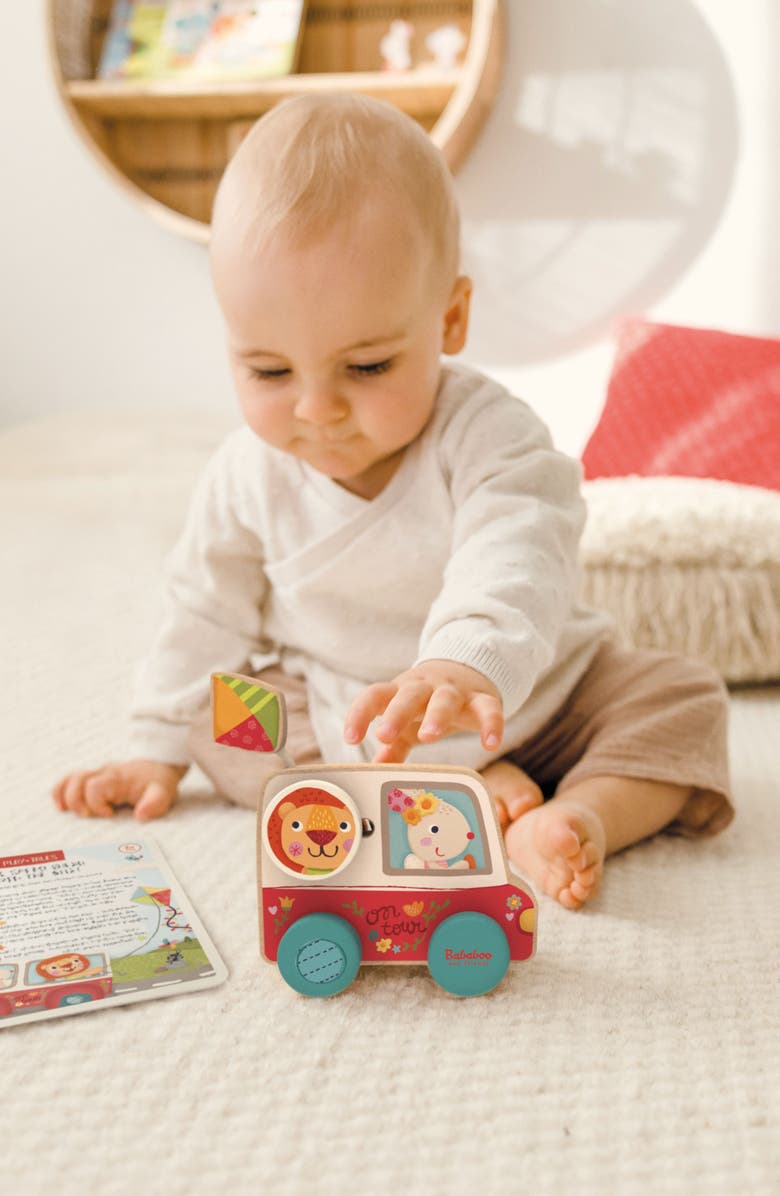 Bababoo and friends<sup>®</sup> Bunny Pippa Flower Bus My First Car, Alternate, color, Red