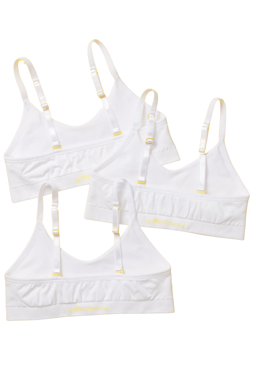 Yellowberry Tulip Seamless Bra 3pk In Snowflake