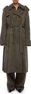 Helmut Lang Fluid Microsuede Trench Coat