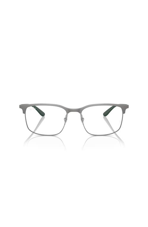 Ray Ban Ray-ban 55mm Square Optical Glasses In Gray