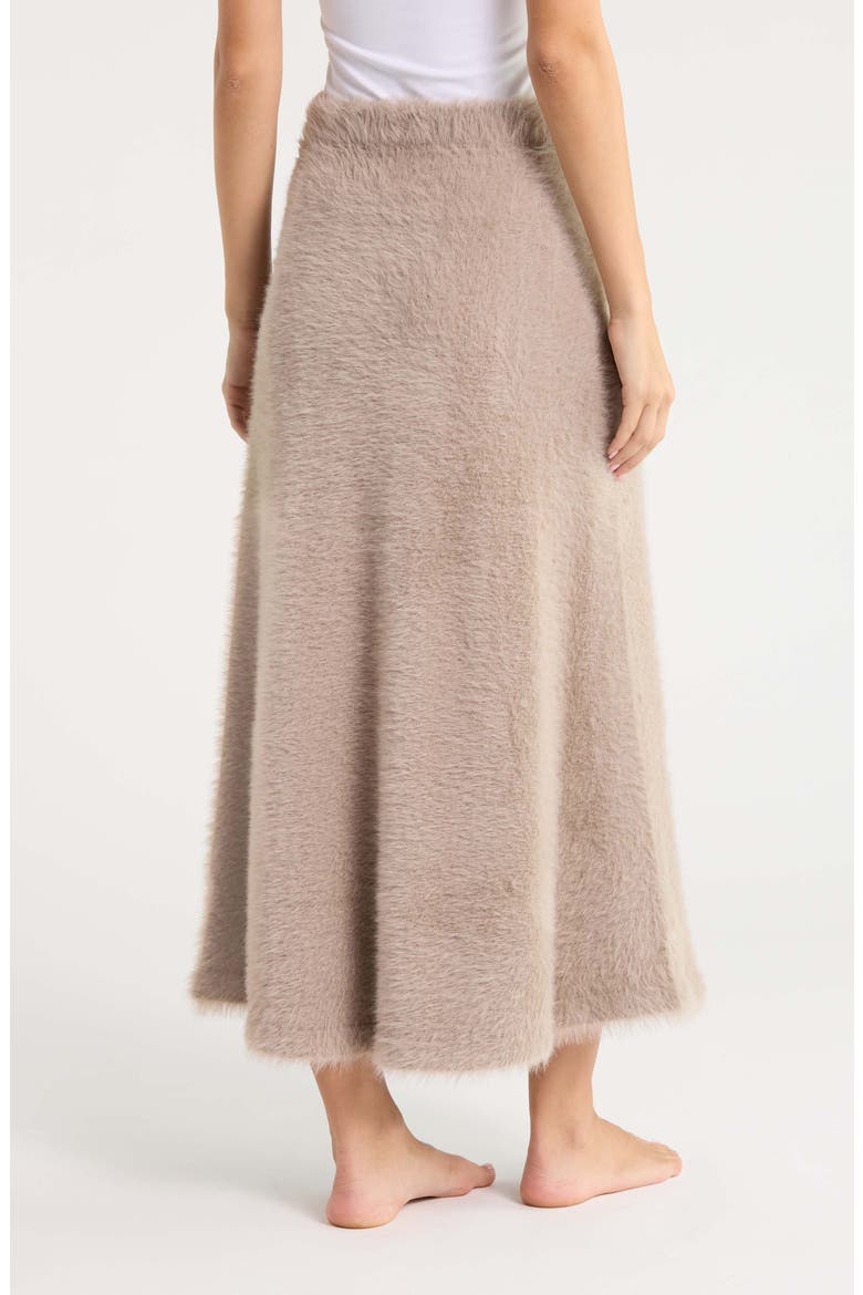 Mildie Plush Maxi Skirt, Alternate, color, OYSTER