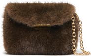Dolce Vita Brindi Faux Fur Wallet on a Strap