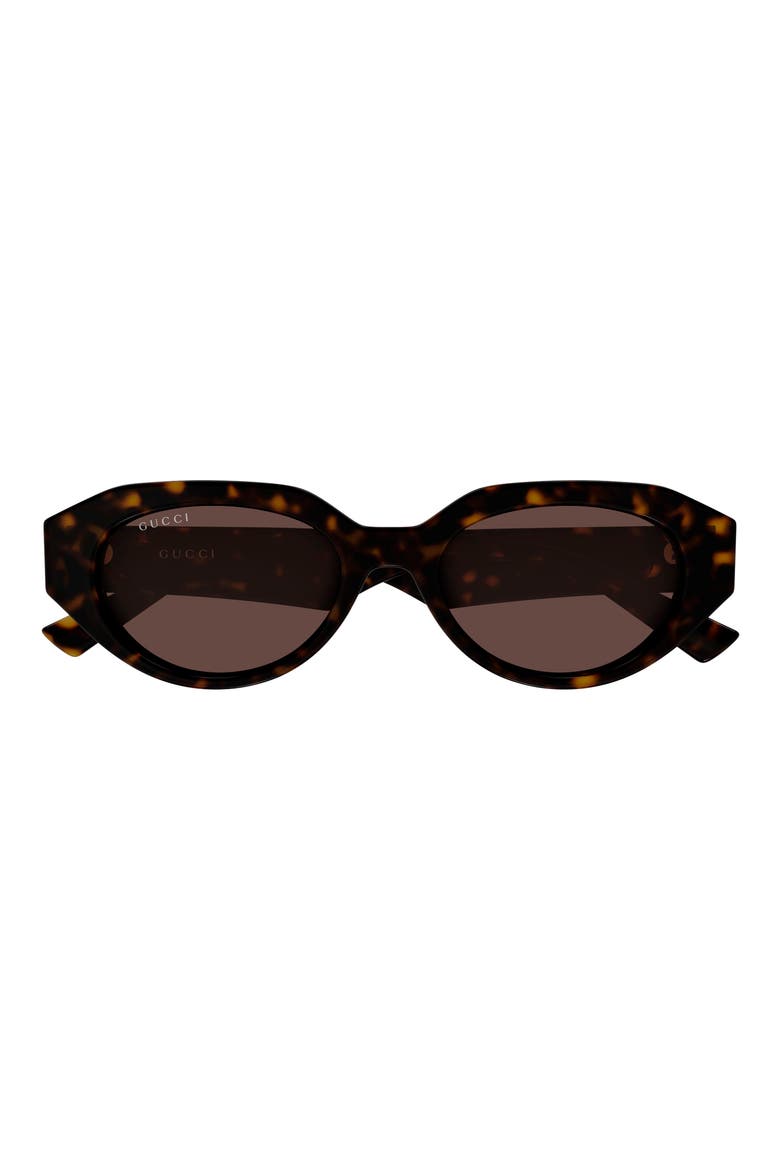53mm Polarized Round Sunglasses, Main, color, HAVANA