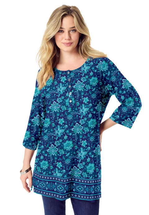 Henley Ultra Drape Tunic