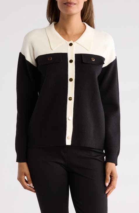 Isadora Colorblock Sweater Jacket