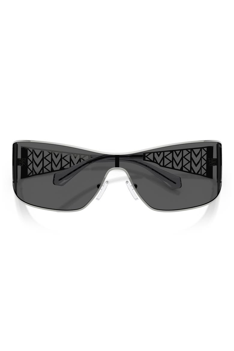 Melbourne 143mm Shield Sunglasses, Alternate, color, SILVER / GREY
