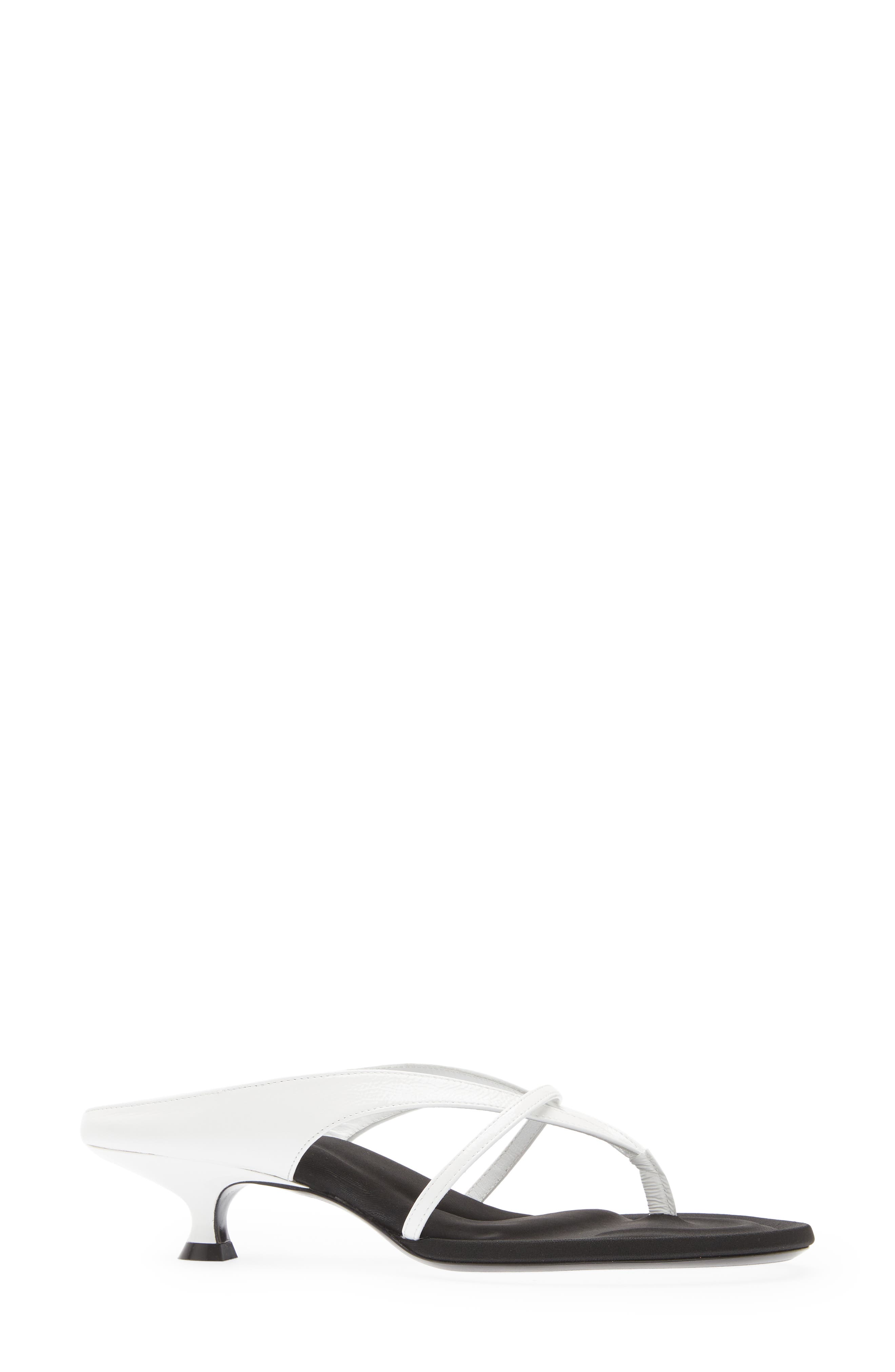 Monroe Kitten Heel Sandal, Alternate, color, WHITE