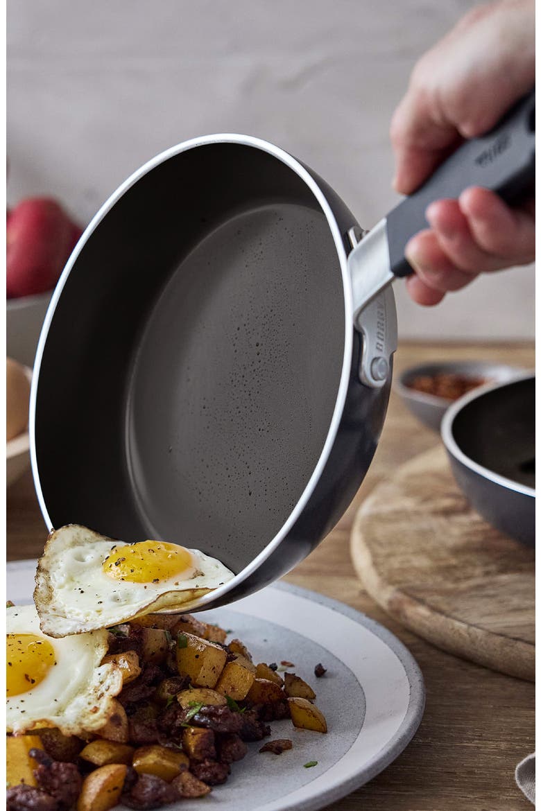 x Bobby Flay Professional Ceramic Nonstick 8" & 10" Frypan Set, Alternate, color, BLACK