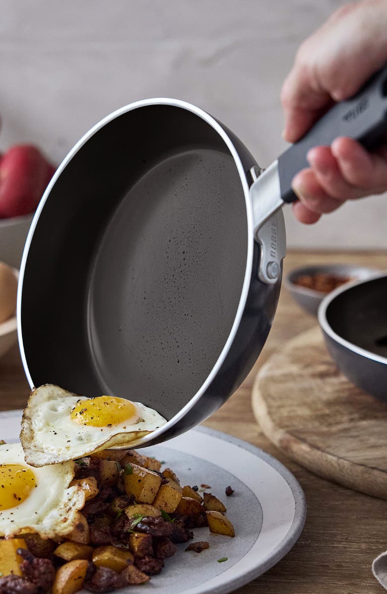 GreenPan x Bobby Flay Professional Ceramic Nonstick 8" & 10" Frypan Set, Alternate, color, Black