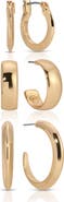 Ettika Set of 3 Hoop Earrings
