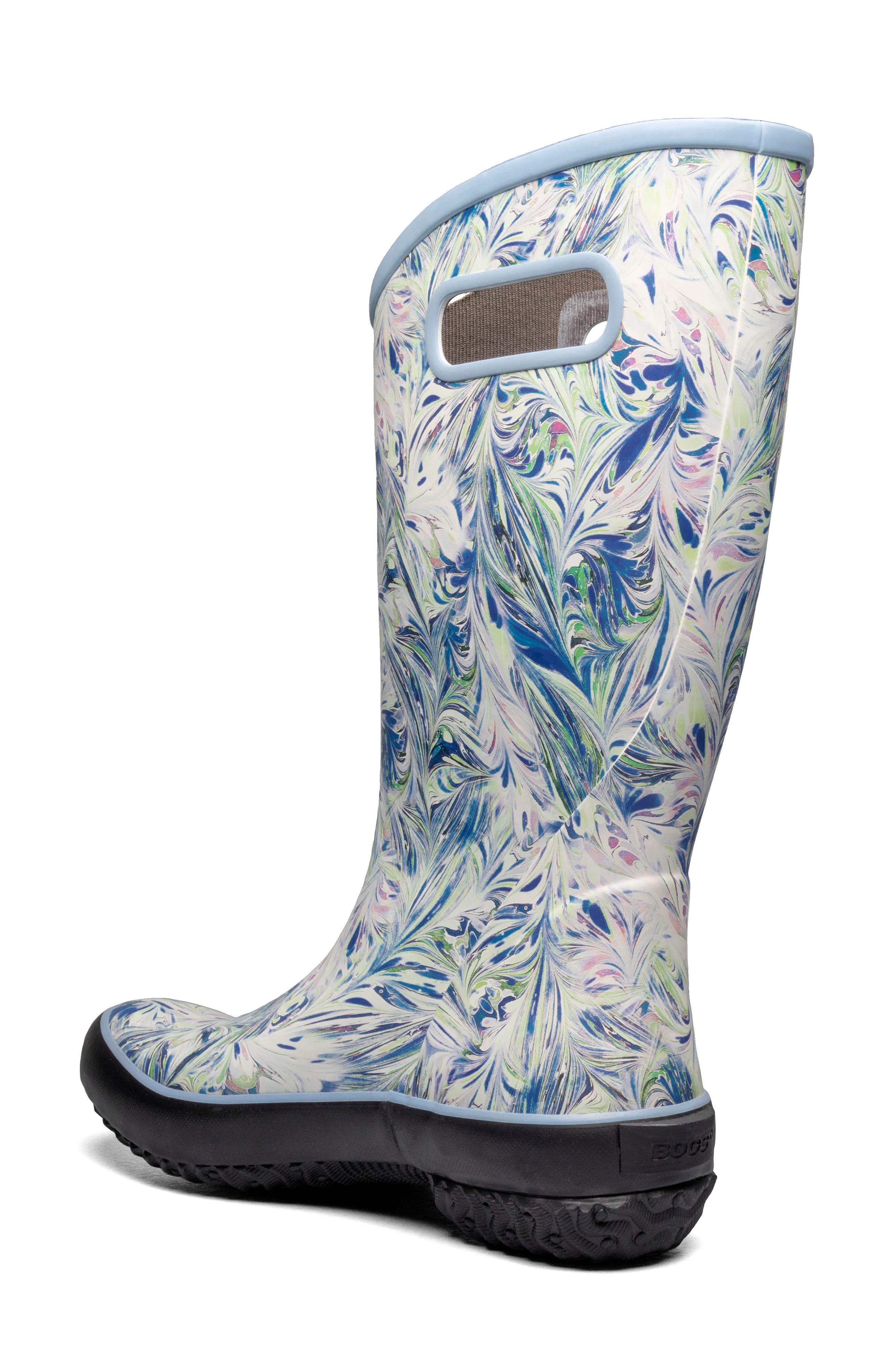 Bogs Marble Print Waterproof Rain Boot, Alternate, color, 
