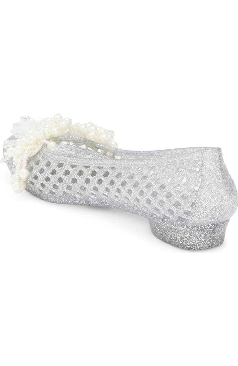 Jeffrey Campbell Whimzy Jelly Flat, Alternate, color, Silver Glitter Pearl