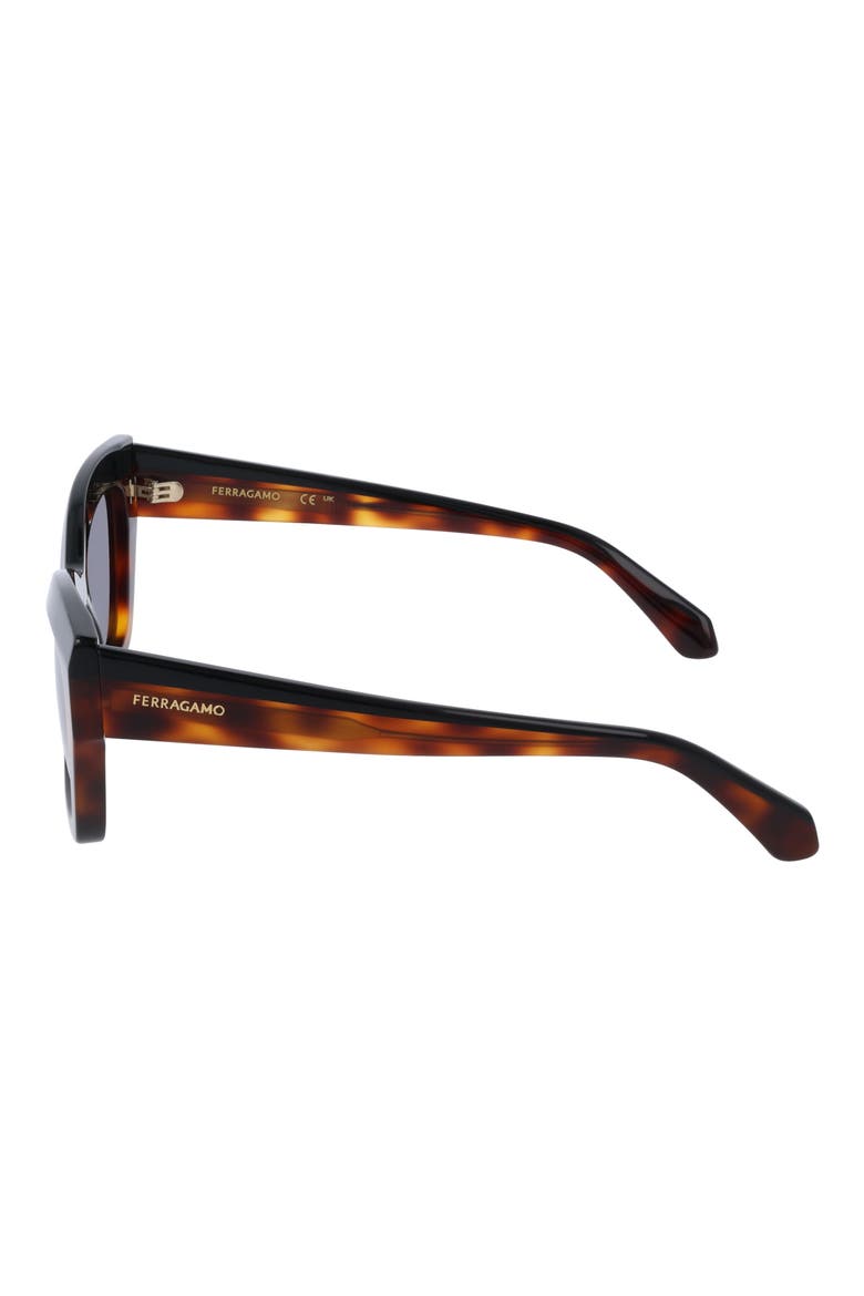 54mm Butterfly Sunglasses, Alternate, color, BLACK/ TORTOISE