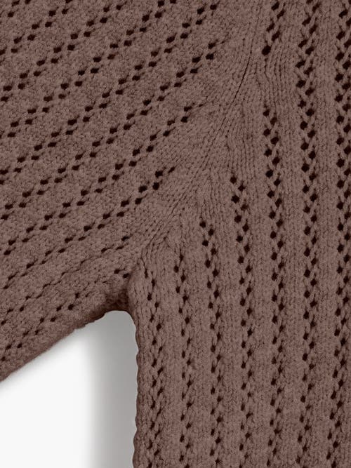 Ministry Of Supply Atlas Textured V-neck Sweater In Ash Brown