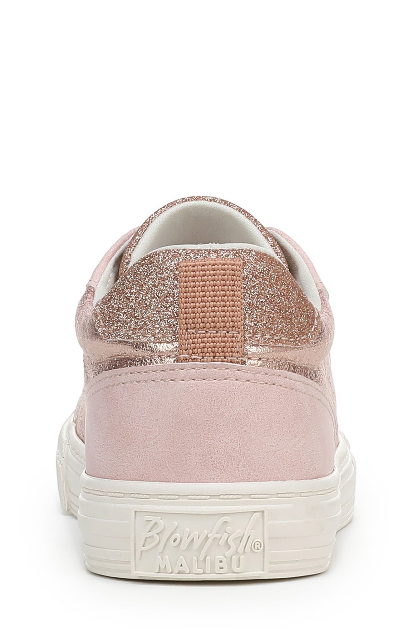 Blowfish Malibu Kids' Aly Sneaker, Alternate, color, Blush Shimmer Faux Leather
