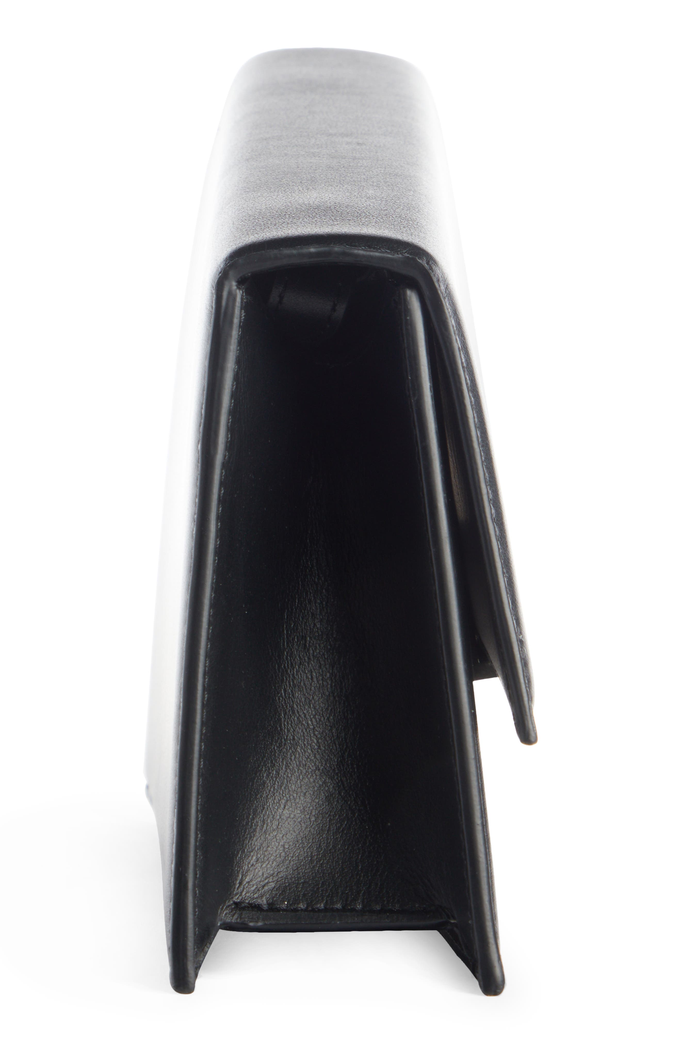 Acne Studios Micro Distortion Leather Shoulder Bag, Alternate, color, 