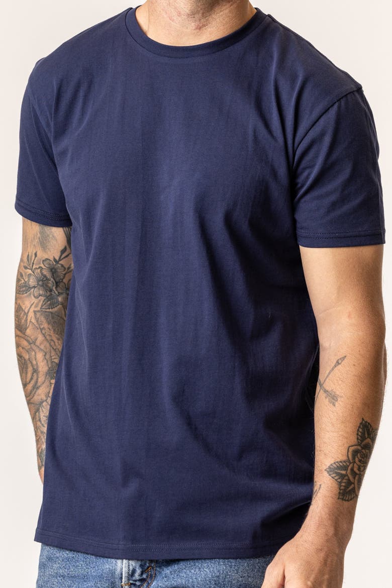 Organic Cotton Men's T-Shirt, Alternate, color, Navy Blue