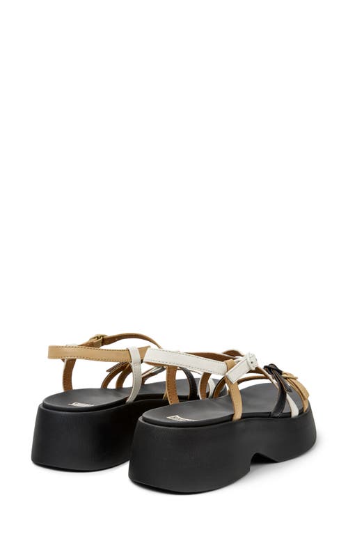 Camper Tasha Sandals In Black Multi - Assorted