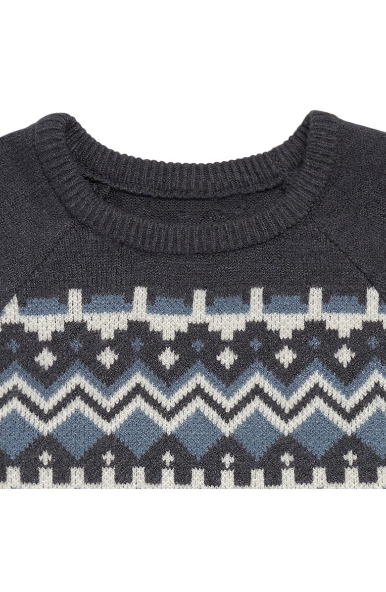 Modern Moments<sup>™</sup> by Gerber Dark Grey Heather Fair Isle Dress, Alternate, color, Dark Grey