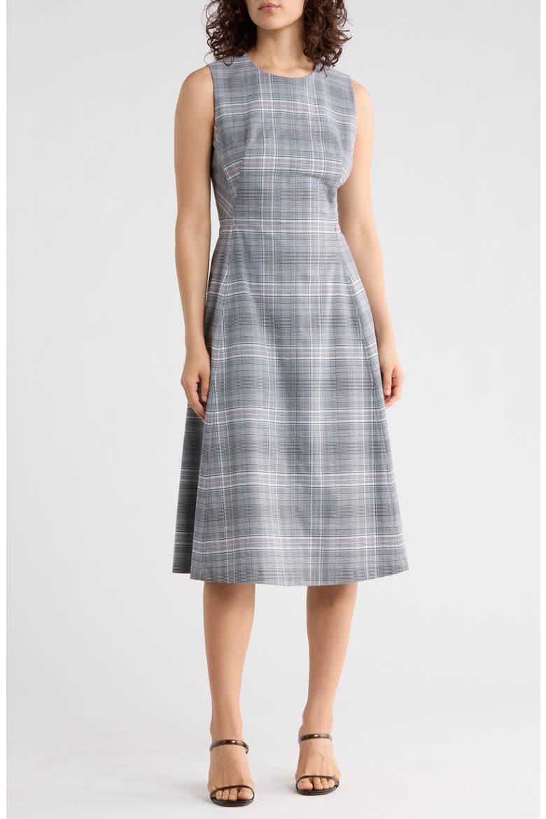The Paige Plaid Dress, Main, color, PAIGE PLAID