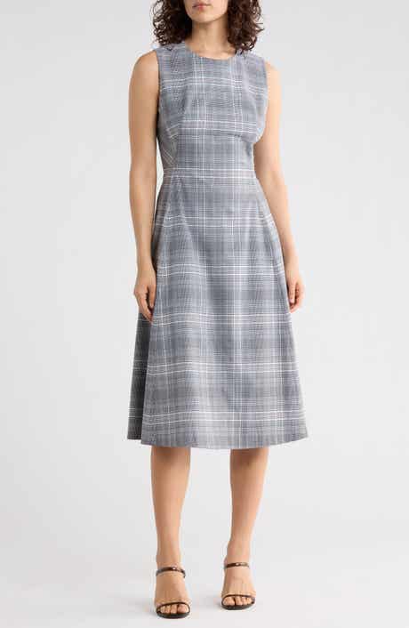 Elie Tahari The Paige Plaid Dress