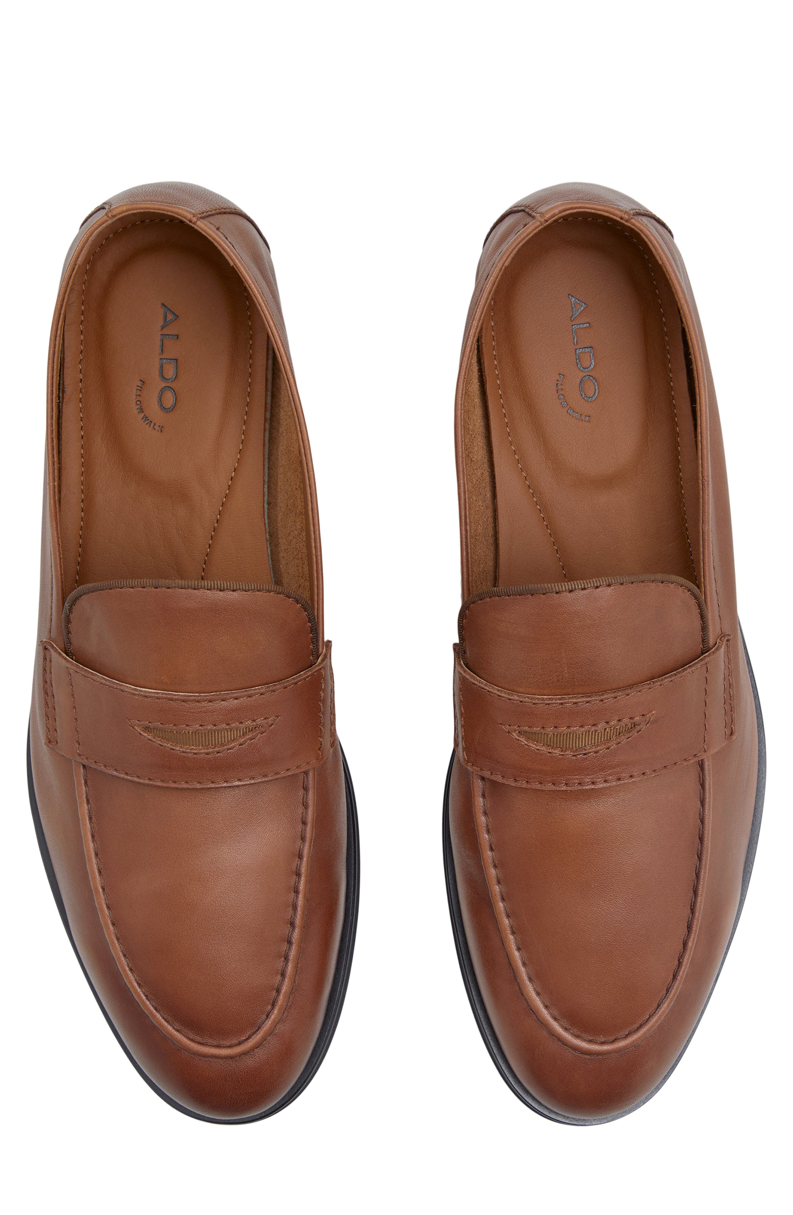 ALDO Journey Penny Loafer, Alternate, color, Cognac