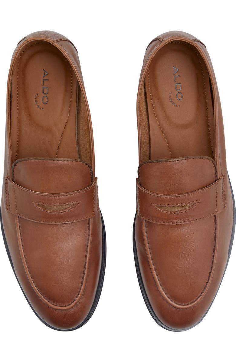ALDO Journey Penny Loafer, Alternate, color, Cognac