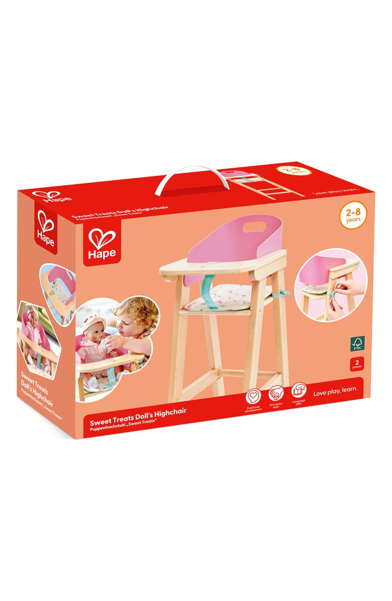Hape Sweet Treats Doll Highchair Toy, Alternate, color, 