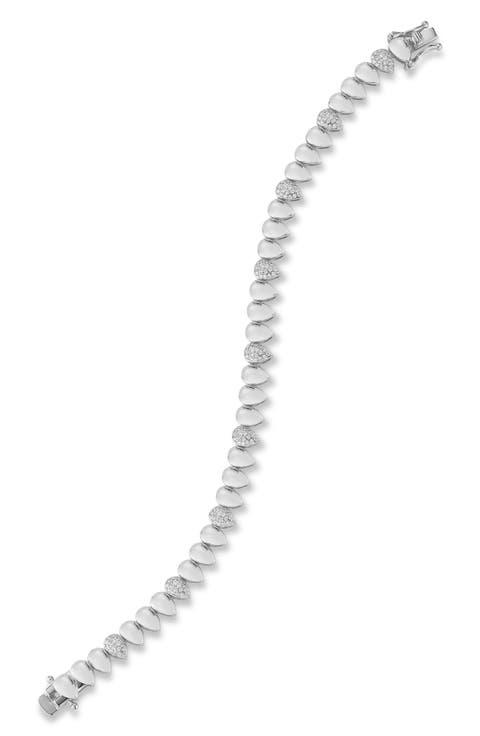 Pear Link Tennis Bracelet