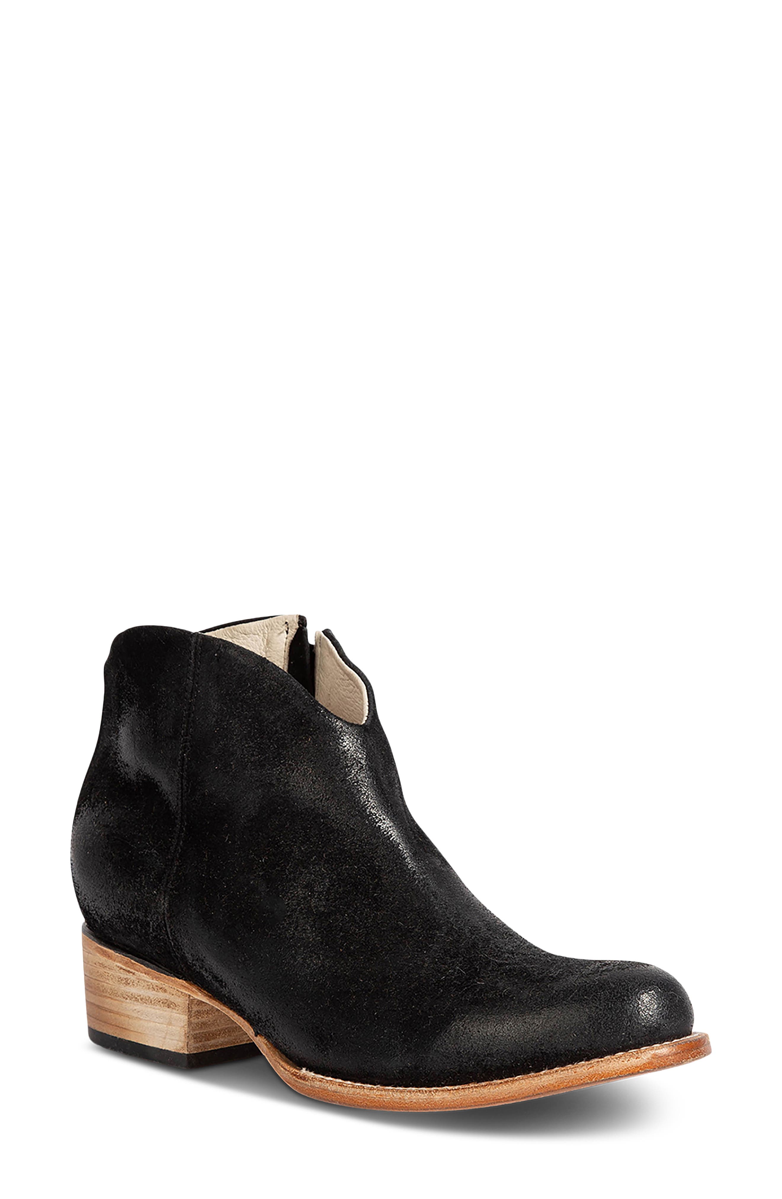 Hippy Bootie, Main, color, BLACK SUEDE