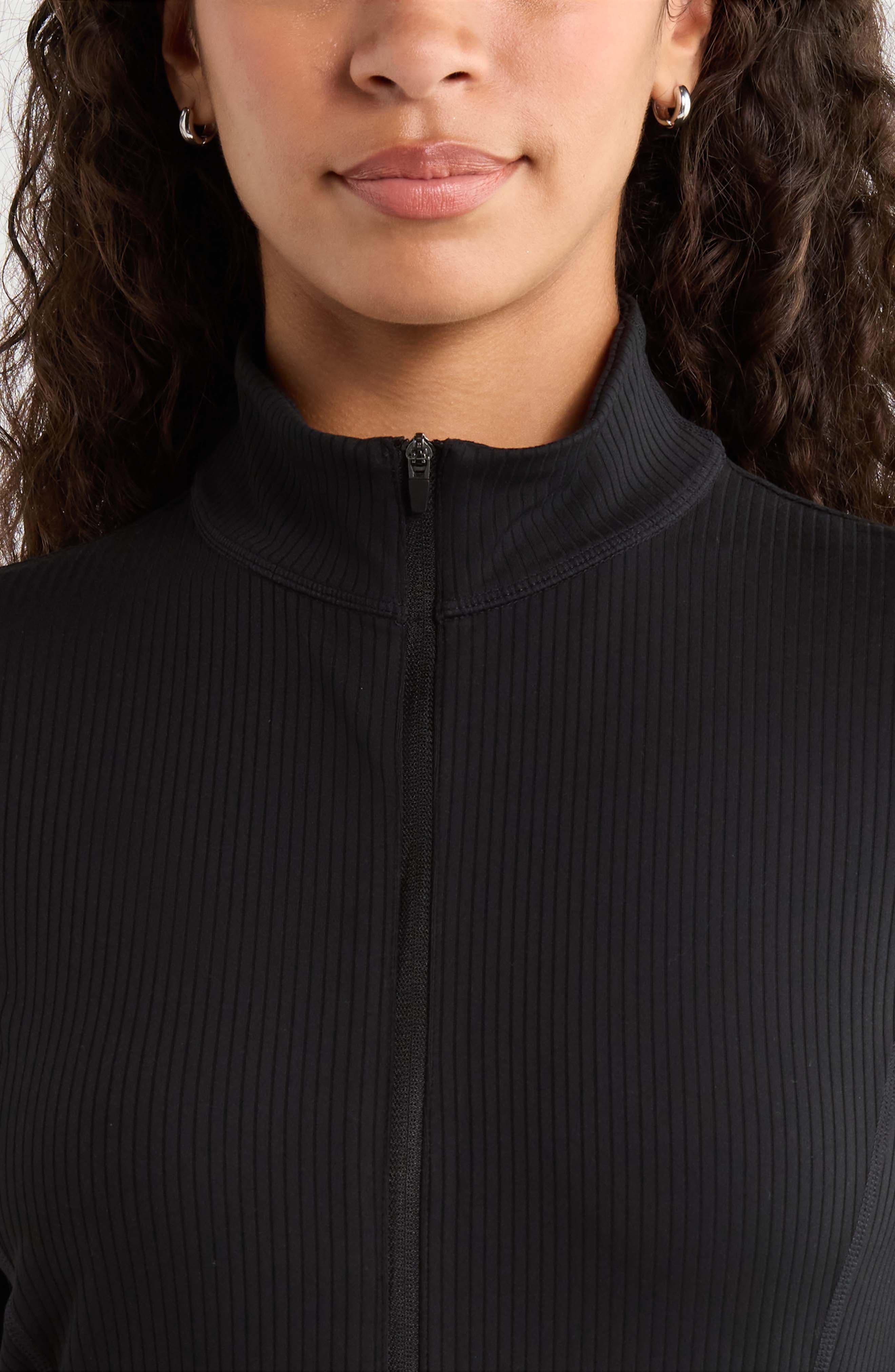 Zella Thrive Rib Full Zip Jacket (Women) | Nordstrom