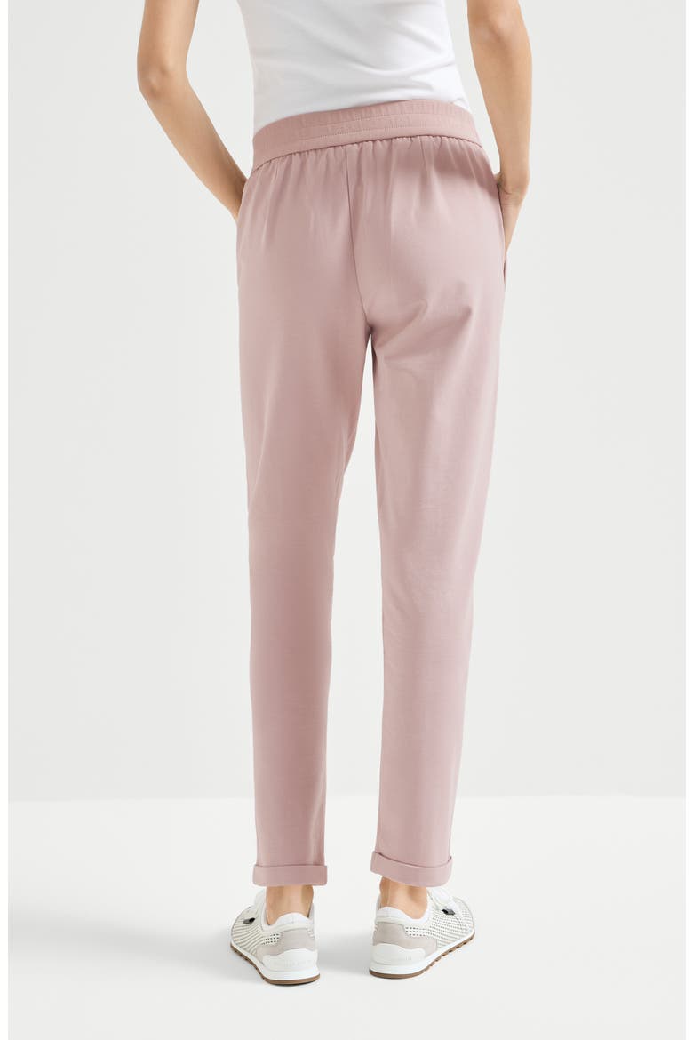 Track trousers with monili, Alternate, color, Pink