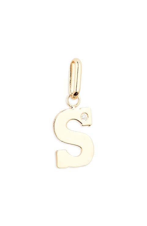 Love Letter Diamond Initial Charm