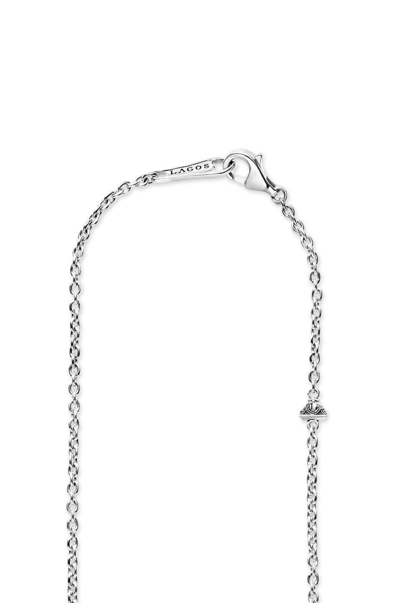 LAGOS Caviar Bubbly Pendant Necklace, Alternate, color, Silver