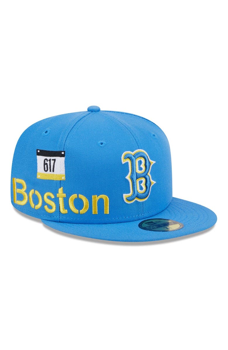 New Era Men's New Era Light Blue Boston Red Sox City Connect Icon 59FIFTY Fitted Hat, Alternate, color, 