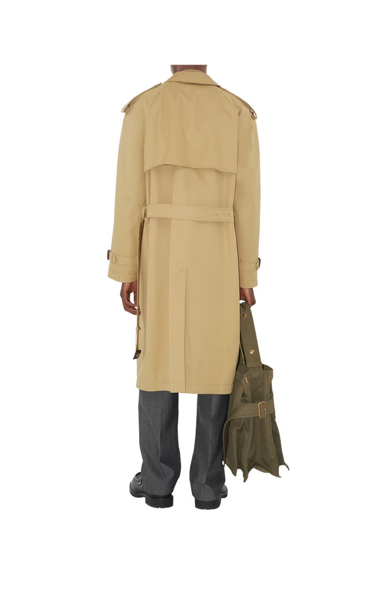 Burberry Mid-length Gabardine Trench Coat, Alternate, color, Hamper Beige