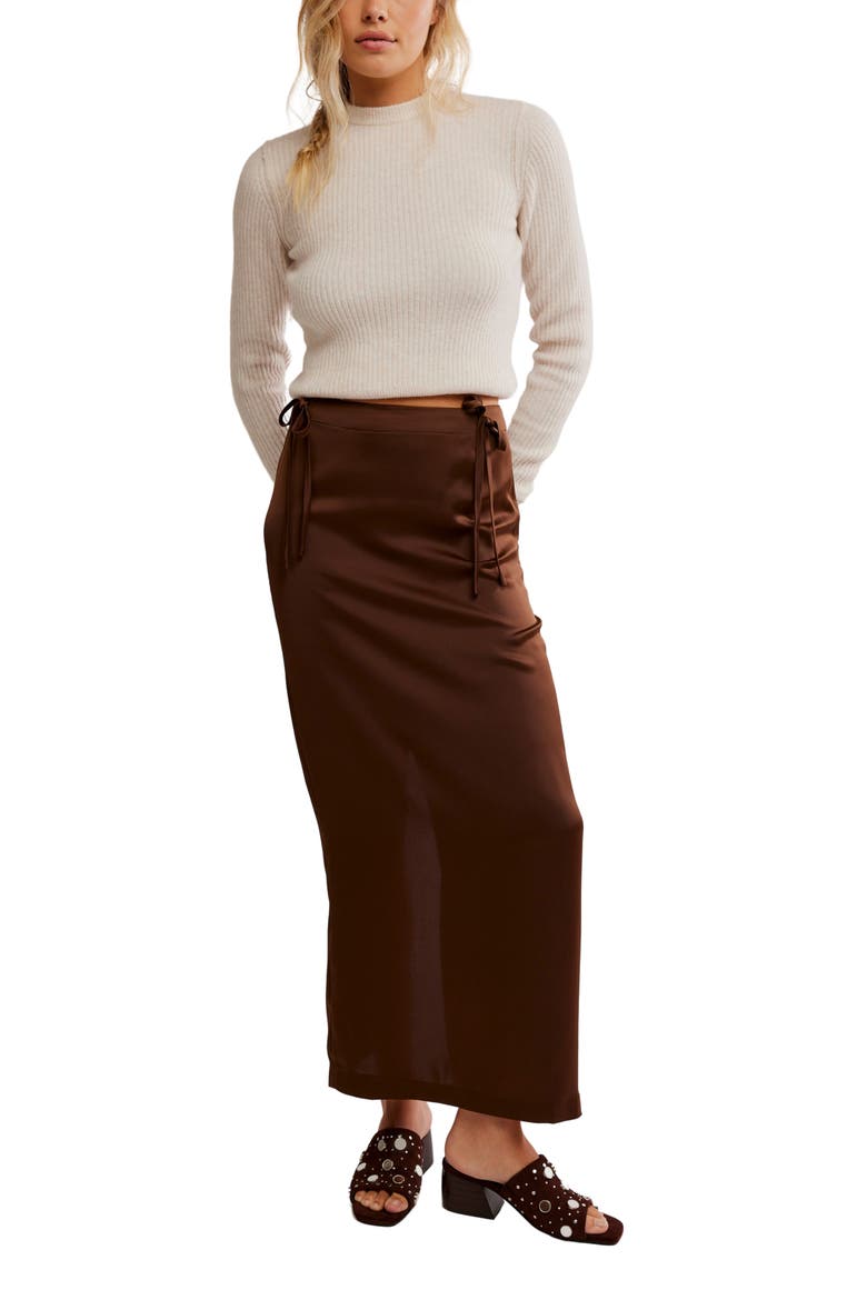 Rosetto Column Maxi Skirt, Alternate, color, POTTING SOIL