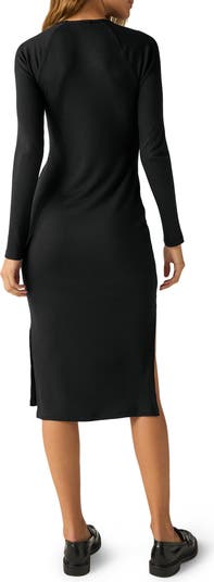 Contours Long Sleeve Midi Dress
