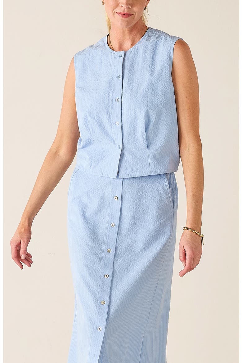 Le Midi Cropped Top, Main, color, Cornflower