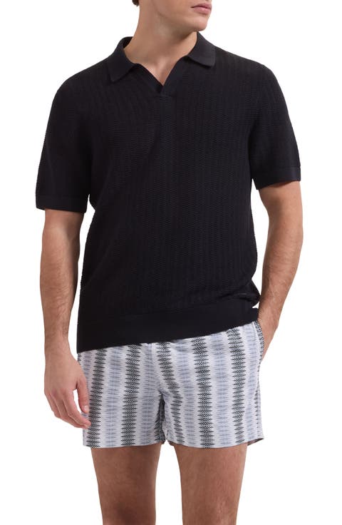 Cruz Diamond Stripe Print Swim Trunks